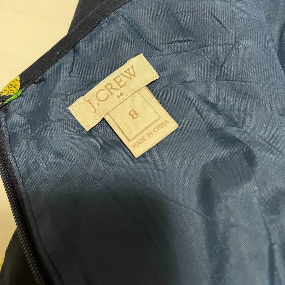 J Crew Summer Pineapple Dress with Pockets Sz 8 - Picture 9 of 9